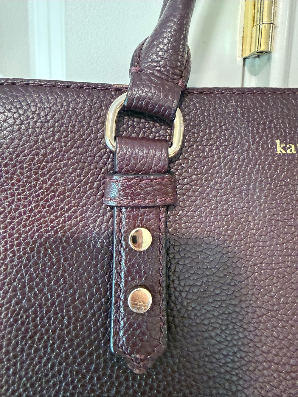 Kate Spade Mulberry Street Lise Satchel Cherrywood Leather - Picture 2 of 14